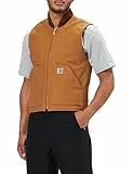 Carhartt Gilet Imbottito, Collo A Costine, Relaxed Fit, Gilet Uomo, Marrone Carhartt, S