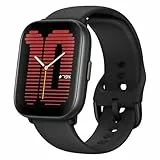 Amazfit Active Smart Watch con AI Fitness Exercise Coach, GPS, chiamate Bluetooth, archiviazione Musicale, Batteria da 14 Giorni, Display AMOLED da 1,75' e Alexa Integrato, Nero Notte