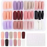 288 Pz Unghie Finte Lunghe Quadrate Colorate Opache Unghie Finte Unghie Finte French Accessori Nail Art Decorazioni per Unghie Donna Ragazze Manicure Fai da Te
