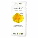 Eco by Naty Assorbenti NOTTE - assorbenti igienici a base vegetale e assorbenti per donne, prodotti mestruali in cotone biologico, migliori per la salute femminile (10 unità)