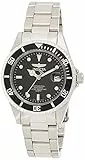 Invicta Pro Diver - Orologio da Uomo in Acciaio Inossidabile con Movimento al Quarzo, Argento/Nero - 37 mm