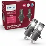 Philips Ultinon Access LED lampadina per auto (H4), ultracompatta a montaggio diretto, 80%, 6.000K, set da 2