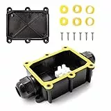 IP68 Scatola di Giunzione Impermeabile, TIANLIN Connettore per Cavo Esterno, Kit Morsettiera Universale, per Sistemi Esterni Impermeabili, Lampioni, Luci Sotterranee, Luci da Giardino