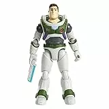 Buzz Lightyear La vera storia di Buzz Space Ranger Alpha Buzz Lightyear Action Figure autentica da 12,7 cm, con 12 articolazioni mobili e spada laser, Giocattolo per Bambini 4+ Anni, HHJ79
