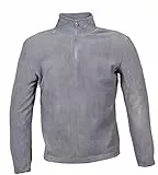 Chemagliette Felpa Pile Mezza Zip Uomo - Felpe da Lavoro Micropile Poliestere, Maglia Tuta Felpata Invernale Maglie Senza Cappuccio Tinta Unita, Modello LIO