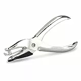 Rapesco PF25A001 Perforatrice a Foro Singolo Modello 25, Capacità 10 fogli, Argento