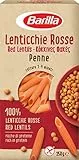 Barilla Pasta di Legumi Penne di Lenticchie Rosse, Ricche di Fibre e Proteine, senza Glutine, 250g