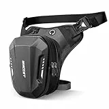 WACCET Marsupio Gamba Moto, Marsupio Moto Impermeabile Capacità Espandibile Borsa Moto Gamba Marsupio Moto da Gamba Marsupio Cosciale Uomo Donna per Arrampicata,Trekking, Ciclismo, Pesca