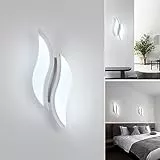 Seamoon Applique da Parete LED Interno, Lampada da Parete Moderno 20W 2300LM, Lampade da Muro in Acrilico per Camera da letto, Soggiorno, Corridoio, Scale, 6500K Luce Bianca Fredda