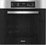 Miele H 2266-1 B, Forno Elettrico da Incasso, A+, 76 Litri, Ventilato, Acciaio Inossidabile, Nero/Acciaio, 59.5 x 59.6 x 56.9 cm