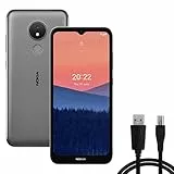 Nokia C12 Smartphone 4G 64GB, 2GB RAM, Camera 8 Mp, Display HD+ da 6.3″, Android 12 Go Edition, Batteria da 3000 mAh, Dual Sim, Nero carbone, versione con cavo Micro-USB aggiuntivo