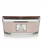WoodWick Ellipse Candela Profumata con Stoppino Scoppiettante, Vaniglia E Sale Marino, Fino A 50 Ore, Cera, Vanilla Sea Salt, 19x9x12 cm, 680 unità