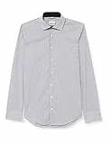 Seidensticker Business Hemd Camicia, Nero, 42 Uomo