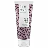 Australian Bodycare Intim Shave 100ml, Crema per la depilazione intima, pH bilanciato con tea tree oil per peli incarniti e irritazioni da rasoio | per rasatura inguinale, zona bikini, pelle Sensibile