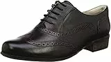 Clarks Hamble Oak, Scarpe Donna, Black Leather, 39.5 EU