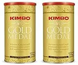 Kimbo Gold Medal, Caffe Macinato in Latta Richiudibile con Tappo 400gr - Formato Restyling 2023 [2 Lattine]