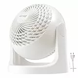 Woozoo, Ventilatore da tavolo silenzioso, potente e portatile, 23m², Portata 15 m, Inclinazione verticale a 360°, La camera - Woozoo PCF-HE18 - Bianco
