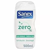 SANEX - Gel Doccia Senza Sapone Zero% (0%) Pelli normali - Senza coloranti - Formula ecologica e delicata sulla pelle - 500 ml