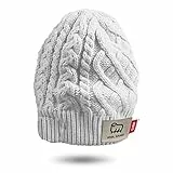 SBS Cappello a cuffia invernale, berretto unisex ideale per musica e chiamate con auricolari a filo jack e microfono integrati, bianco