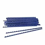 Dorsi in Plastica a Spirale per Rilegatura, 21 Anelli Diametro 6 mm, Formato A4, Capacità 2-20 Fogli, Colore Blu, Confezione da 100 Pezzi