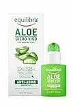 Equilibra Viso, Aloe Siero Viso Anti-Aging, Siero Viso Antirughe a Base di Aloe Vera per Pelli Sensibili, Leviga e Illumina la Pelle, Idratante e Protettivo, Contrasta i Segni del Tempo, 30 ml