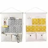 Fezf 2PCS Tasche Portaoggetti da Parete,Portaoggetti da Parete in Borsa,Borsa multiuso per appendere, borsa per il bagno, adatta per l'home office, può contenere oggetti quotidiani