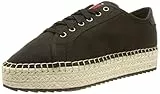Tommy Jeans Espadrillas con Lacci, Pantofole Donna, Nero, 39 EU