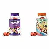 Bears with Benefits Orsetti gommosi vitaminici per bambini PAW Patrol da 4 anni, Vitamina C e zinco + PAW Patrol caramelle multivitaminiche per bambini dai 4 anni, senza zucchero