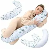 Totsy Baby Cuscino per dormire laterale 165 x 70 cm Cuscino comfort - Cotone cuscino per dormire con fodera Cuscino per il corpo Cuscino Animali acquatici