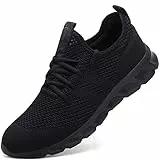 Damyuan Scarpe da Ginnastica Uomo, Casual, TRAI Mesh Basket Sport Outdoor Fitness Sportive Palestra Platform Sneakers Nero 43 EU