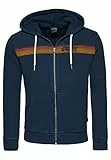 Superdry Felpa con Cerniera Maglia di Tuta, Blu Nautico, S Uomo