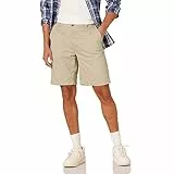 Amazon Essentials Pantaloncini 23 cm con vestibilità Classica Uomo, Marrone Kaki, 36W