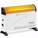 PROUS 2000W Riscaldatore a Convezione a Risparmio Energetico, Riscaldatore Elettrico Riscaldamento Rapido, Protezione Contro il Surriscaldamento, Basso Rumore, Riscaldatore Elettrico Fino a 20-30m²
