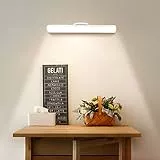 Hapfish Lampada da Tavolo Senza Fili 4000mAh, Lampade da Scrivania LED Magnetica con Telecomando Touch e Wireless Dimmerabile, Luce Notturna con Ricaricabile USB per Cucina, Lettura, Lavorare