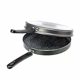 ALLUFLON Tradizione Italia Fornetto/Girafrittata Basso, Alluminio, Nero, antiaderente, 26 cm