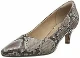 Clarks Linvale Jerica, Pompa Donna, Snake Sintetico, 38 EU