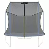 Ultrasport Rete sicurezza per Uni-jump trampolino giardino, adatta per trampolino Ø 305 cm, protegge durante i salti, Massima sicureza, facile fissare, incl. accesso apribile, Altezza nett ca. 180 cm