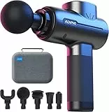 Pistola Massaggio Muscolare, RENPHO Massage Gun Massaggiatore Muscolare Portatile Potente fino a 3200rpm Ricarica di Tipo-C, Pistola Massaggiante Professionale Silenziosa, Nero