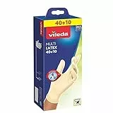 Vileda guanti multi latex usa e getta, medium/Large, confezione da 50
