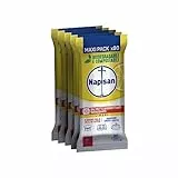 Napisan Salviette Disinfettanti Biodegradabili al Limone, Confezione da 5x80 Salviette Disinfettanti, Disinfettanti Multisuperfici contro Batteri