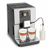 Krups Intuition Experience EA876D - Caffettiera super automatica, touchscreen a colori, macchina da caffè con indicatori luminosi, 17 bevande personalizzabili, ricette personalizzate, acciaio inox