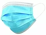 GIMA GISAFE Mascherine Chirurgiche Adulti Filtranti 98% 3 Veli Certificate Tipo IIR Elastici e Nasello Modellabile Colore Azzurro 50 pz Imbustate Singolarmente Traspiranti Leggere Uso Medico E Civile