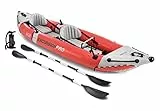 Intex 68309NP - Canoa Gonfiabile Excursion Pro K2, 2 posti, Rosso, 384x94x46 cm