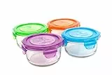 Wean Green, Set di 4 contenitori ermetici in vetro, Multicolore (mehrfarbig)