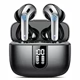 Cuffie Bluetooth, 2023 Auricolari Bluetooth 5.3 Stereo HiFi con 4 HD Mic, Cuffie Wireless In Ear ENC Cancellazione Rumore, Cuffie Senza Fili con LED Display 50 Ore, IPX7 Impermeabile Auricolari