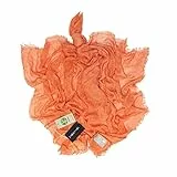 KIKKA MIA - BAMBOO - Sciarpa Da Donna Made In Italy - Foulard Elegante Accessorio Sciarpa Di Alta Qualità Prodotta In Italia 100% - BAMBOO Tinta Unita (Arancio)