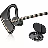 New Bee Nuovo auricolare Bluetooth ape Vivavoce Bluetooth V5.2 Orecchio singolo Auricolare leggero con 24h di conversazione per iPhone, Android e Laptop