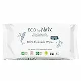 Eco by Naty Salviettine lavabili per WC - Salviette umidificate e a base vegetale, senza sostanze chimiche e ipoallergeniche, sicure per la pelle sensibile dei bambini (672 unità, 12x56)