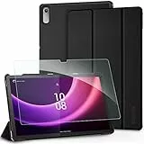 EasyAcc Custodia Cover Compatibile con Lenovo Tab P11 2nd Gen 11.5 pollici 2022 con Vetro Temperato Ultra Sottile con Funzione di Supporto Auto Sleep/Wake Up Slim Custodia, Nero
