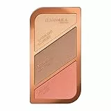 Rimmel London Sculpting Palette, Set Completo Contouring Viso: Illuminante, Terra e Blush, Coral Glow